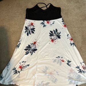High to low hem summer dress
